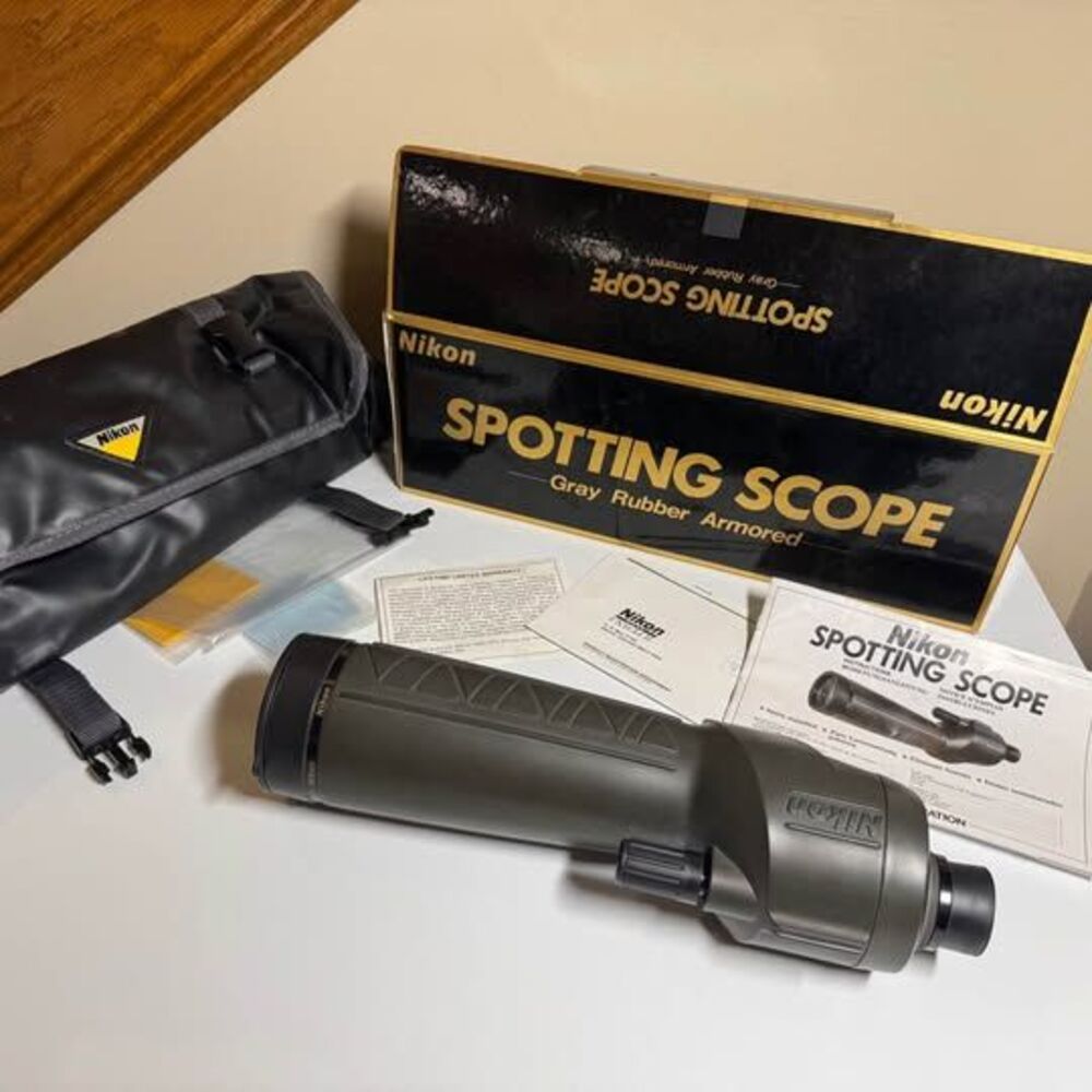 Nikon 20x60 Spotting Scope Outfit Rubber Armored with Case & Box